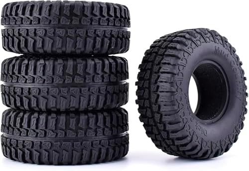 Pneus RC Rock Crawler adhérence maximale en caoutchouc souple 100 mm pour Axial SCX10