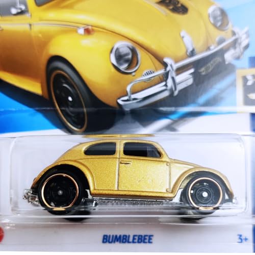 Image of Hot Wheels 1:64 Scale Bumblebee HW Screen Time for Ages 3 and Up by Small CLAP (Gold)