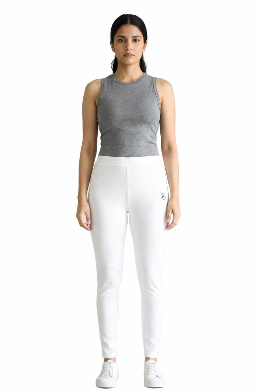 Tailored Cut & Slim Fit Stretchable Cotton Lycra Fabric Premium Leggings for Women-image-28