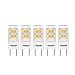 ChiChinLighting 5-pack LED G8 led bulb Soft White 2700K 35mm LED G8 Base T4 20w 120v Xenon LED Replacement 220lm Tower Type 360° Beam Angle Ceramic G8 JCD LED Halogen Replacement Bulb