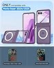 oupeigar for Motorola Razr 2025 / Razr 2024 Magnetic Case[Hinge Protection] [Fit for Magsafe] [Screen Protector] Translucent Frosted Shockproof Cover for Razr 2025/2024-Purple