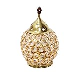 BRACOP Métal Petite Lampe à Huile Ensemble en Laiton Diya Lampe Ghee Lampe À L'extérieur Lampe À Huile Indienne Puja Lampe Akhand Jyot Diya pour Temple Hindou Pooja Décoration Diya Cadeau De Noël