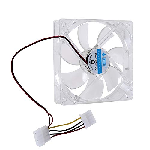 Winnereco 120Mm Pc Computer Clear Case Quad 4 Led Light Cpu Cooling Fan 12Cm #TOP1