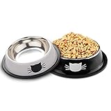 ※. Hecho de acero inoxidable integrado con un fondo de resina único, que es ecológico, limpio y no tóxico, también son una alternativa saludable a los cuencos de plástico para alimentos.