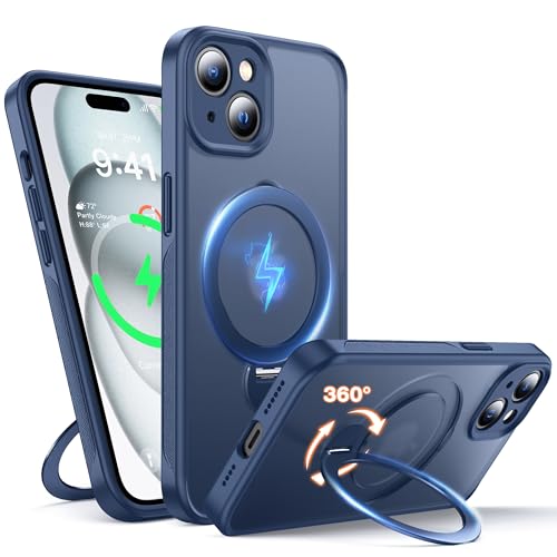 Support magnétique iPhone 15 Plus MagSafe pour vidéos et trajets
