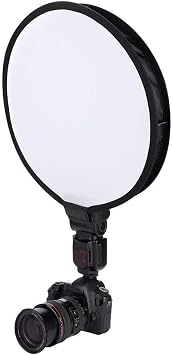 Flash Diffuser, Round Softbox Speedlight Softbox 40cm Portable Flash Diffuser Universal Speedlite Softbox Diffuser for Speedlight Camera Flash Diffuser Diffuser Cap Photography Camera Accessories