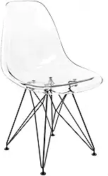 CADEIRA EAMES EIFFEL PRETO CX 1 - PC TRANSPARENTE
