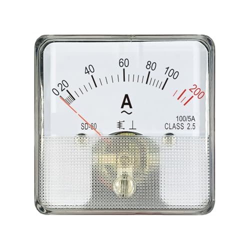Ampèremètre de surcharge CA SD60 avec double cache de sécurité et pointeur analogique