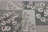 Sander Tischset Platzset Laceleaf Gobelin modern 32 x 48cm Artikel 65764 Silberblatt weiß grau 70% Baumwolle