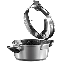 STONELINE 14274 Future 24 cm Pot 11.5 with Sieving Glass Lid