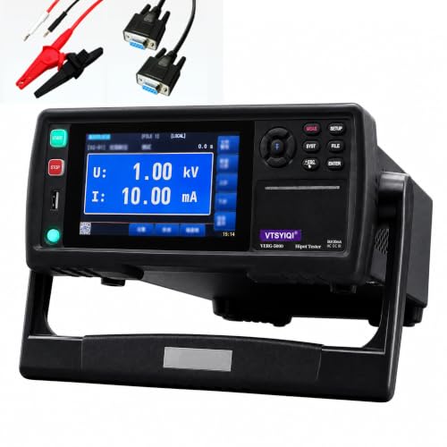 AC DC IR Hipot Tester with 50GΩ List Edit Sequential Test