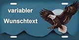 AUTOSCHILD ALS GESCHENKIDEE: Kennzeichen-Schild mit graviertem Namen & Spruch eignet sich besonders als personalisiertes Geschenk | Z.B. als Namensschild für Kinderzimmer, Autos & LKWs nutzbar, kleine Farbabweichungen möglich