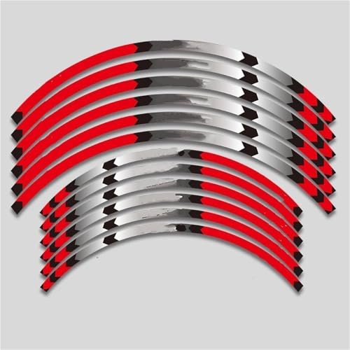 Motorrad-Felgenstreifen-Aufkleber-Set Wasserdichtes Nabenband Für KLX450R 2008-2021 Radschutz(Style 4)