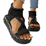 💕Diese Schuhe sind nicht nur angenehm zu tragen, sondern auch einfach und elegant. Sie können mit jeder Kleidung, Strandröcken, Röcken, Jeansröcken, Jeans und sogar zu Hause getragen werden, um Probleme zu vermeiden. Diese Sandalen sind perfekt für alle Gelegenheiten. Sie können diese Schuhe als Hallenschuhe verwenden oder sie für Partys, Einkäufe und Unterhaltung tragen. Diese leichte und praktische Sandaletten wird Sie auf jeden Fall zufriedenstellen.