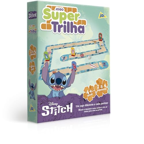 Toyster - Stitch - Jogo Super Trilha - Divertido, Interativo e Estratégico - Disney - JAK