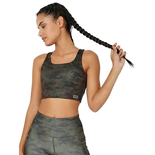 Image of Silvertraq High Impact Action Bra with Clasp Army Camo