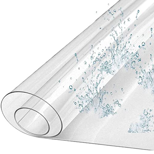 Protector de suelo de PVC transparente para zonas de teletrabajo en casa 7