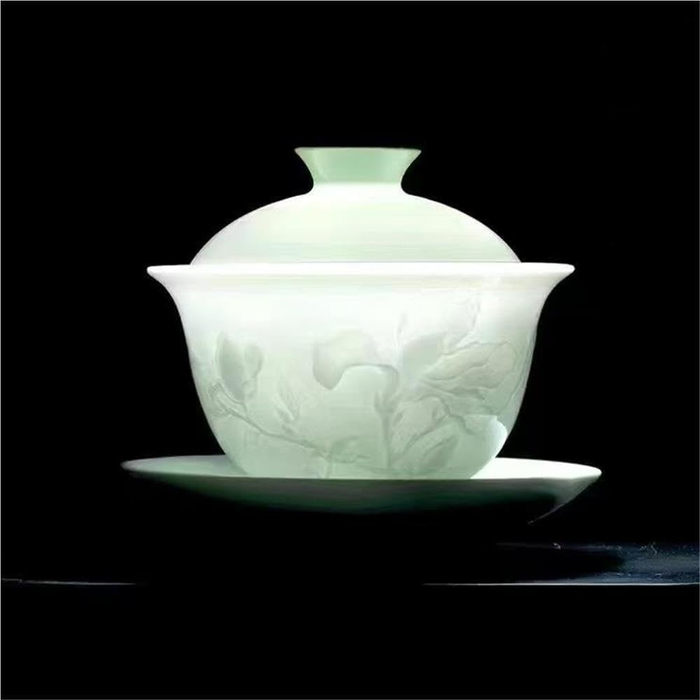 Celadon Magnolia Kung Fu Tea Set for Home Office Tea
