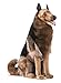 Hansa 3791 Realestichnost Toy44; German Shepherd Seated - 34 in.