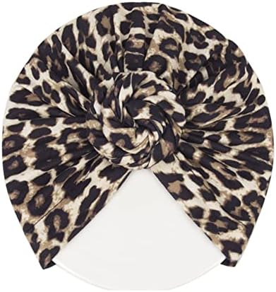 LDDCX Donuts Baby Hats Girls Turban Knot Infant Leopard Headdress Toddler Turban Cap Wraps Hat.(LDZ65-kids)