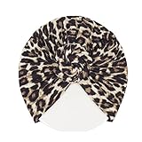 LDDCX Donuts Baby Hats Girls Turban Knot Infant Leopard Headdress Toddler Turban Cap Wraps Hat.(LDZ65-kids)