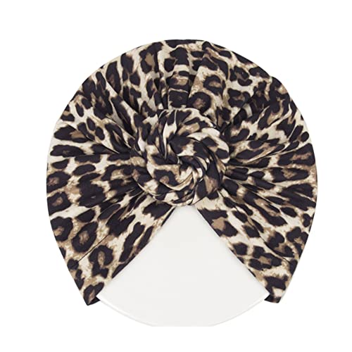 Lddcx Donuts Baby Hats Girls Turban Knot Infant Leopard Headdress Toddler Turban Cap Wraps Hat.(Ldz65-Kids) #TOP2