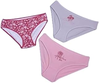 Pack of 3 Cotton Underwear Panties Multicolor Medium to 2XL Code UN1002 Vanilla