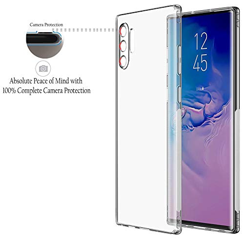 Image of TheGiftKart Back Cover Soft Case for Samsung Note 10 Plus 5G | Best Camera Protection | Inbuilt Dust Plugs & Anti-Slip Grip | Ultra Clear Slim Back Cover Case (Silicone, Transparent)