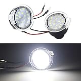  HUIOP Luz LED para Debajo del Espejo,2 Piezas de 18 LED de Repuesto para luz de Espejo retrovisor para Ford Mondeo S-MAX Edge Explorer F-150