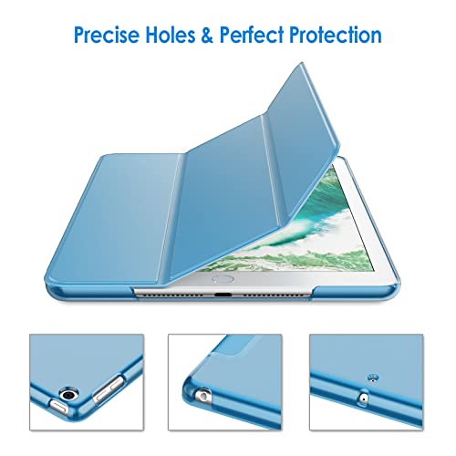 Image of JETech Case for iPad (9.7-Inch, 2018 /2017 Model, 6th /5th Generation), Smart Cover Auto Wake /Sleep (Blue)