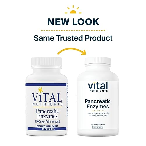 image for Vital Nutrients Pancreatic Enzymes 1000mg (Full Strength) | Pancreatin