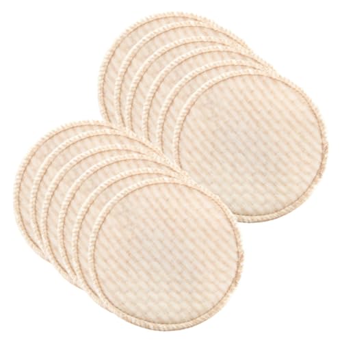 Mikinona 12 Piezas Almohadillas de Lactancia Reutilizables Cojines Absorbentes y Suaves de Algodón para Evitar Fugas Cómodos para Madres Alimentación Portátil para Llevar el Bolso