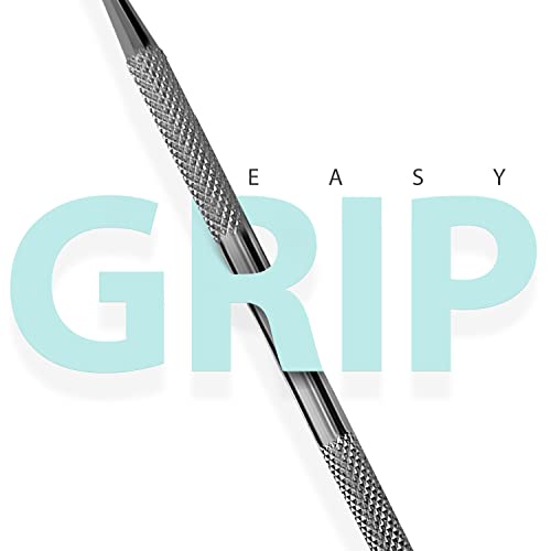 Surgical Online Metal Spatula 5 Pcs Set Kit Tools - Stainless Steel Double-Sided Tools, High Mirror Finish, Built-In Finger Grips. #TOP4