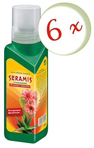 Oleander Hof® Seramis® Vital to Cactus and Succulent Plants, Set of 6 200 ml + Free Oleander Yard Flyer