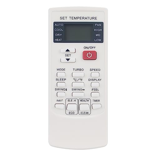 Mando Aire Acondicionado Compatible con AUX MundoClima FanWorld Universal-Blue AC YKR-H/102E YKR-H/101E MUPR-09-H9A MUPO-09-H6 FW6-2250-ECO FW10-2250 FW11-2250-I