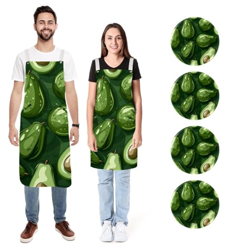 Tabliers avocat vert art contre les taches de cuisine