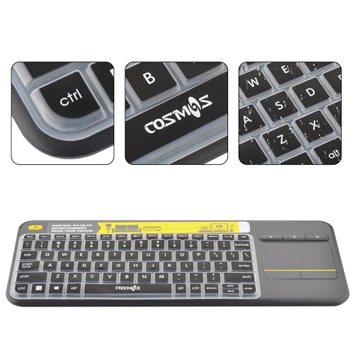 Funda de teclado de silicona para Logitech Wireless Touch K400 Plus protector flexible 3