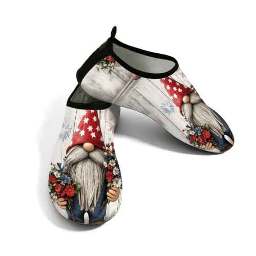 Zapatos acuáticos para surf y piscina de hombre y mujer con diseño de gnomo de granja