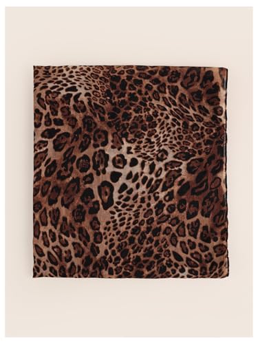 WDIRARA Women's Leopard Print Chiffon Mesh Scarves Long Shawl Cheetah Wrap Scarfs2