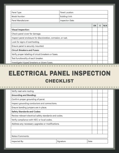 Electrical Panel Inspection Checklist: Distribution Board & Circuit Breaker Panel