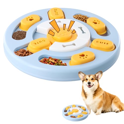 Ziyonix 1 pieza de juguete inteligente para gatos perros, juegos interactivos para gatos divertidos juguete rompecabezas para gato, dispensador de pienso en casa por sí mismos