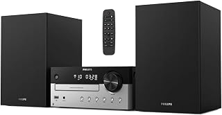 Philips Bluetooth Stereo System with CD Player, FM Radio, 60W Bass Reflex Speakers & Remote Control