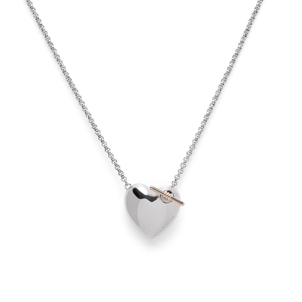 Olivia Burton 24100031 Classic Knot Heart Silver Necklace Jewellery