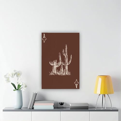 Toile cactus style occidental bohème grand format 50x76cm - 6