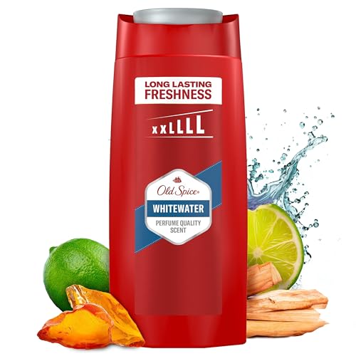 Old Spice Whitewater 3-in-1 Duschgel & Shampoo für Männer (675 ml), Körper-Haar-Gesichtsreinigung Männer, lang anhaltend Frisch, Zitrone, Sandelholz und Seeluft