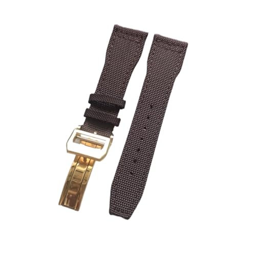 Bracelet montre caoutchouc marron 22mm pour le sport et le quotidien