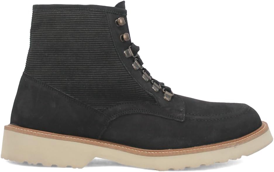 Dingo Mens Carlsbad Lace Up Casual Boots Ankle - Black