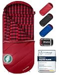 KingCamp – KingCamp Schlafsack XXL Baumwolle Flanell Dick Rot