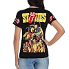 Ladies' Rolling Rock Music Stones T-Shirt Sports Crew Neck Top Ultra-Comfy Casual T-Shirt Multicolor S #5