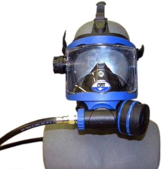 OTS Guardian Full Face Mask (Black Skirt/Blue Hardware)